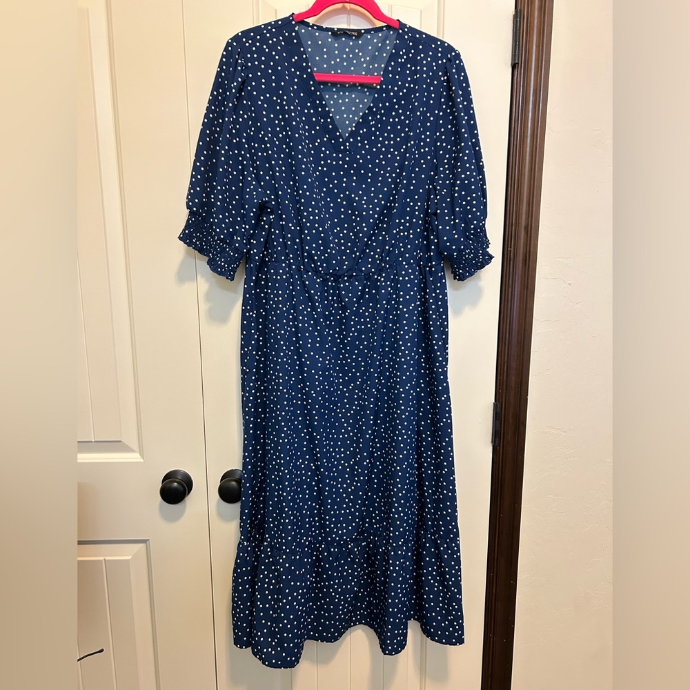BloomChic Blue and White Dress